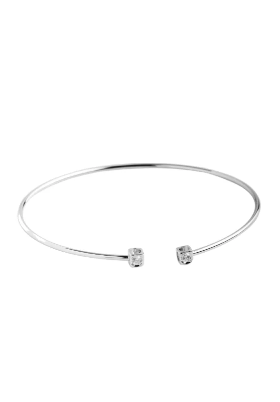 Bracelet DINH VAN Le Cube Diamant PM Or Blanc 750/1000 sold by 58 Facettes