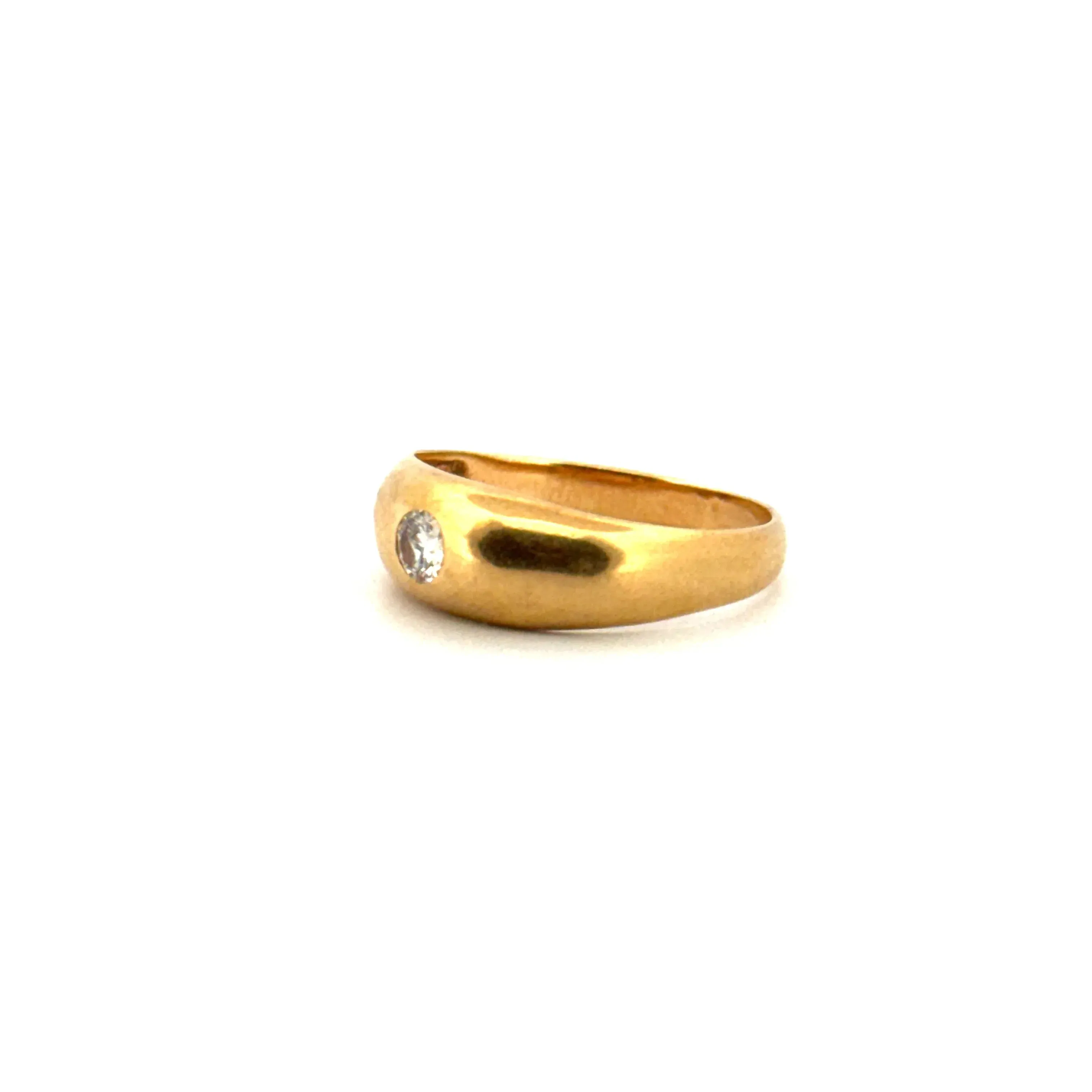 Solitaire Jonc or jaune et diamant sold by 58 Facettes product image thumbnail 3