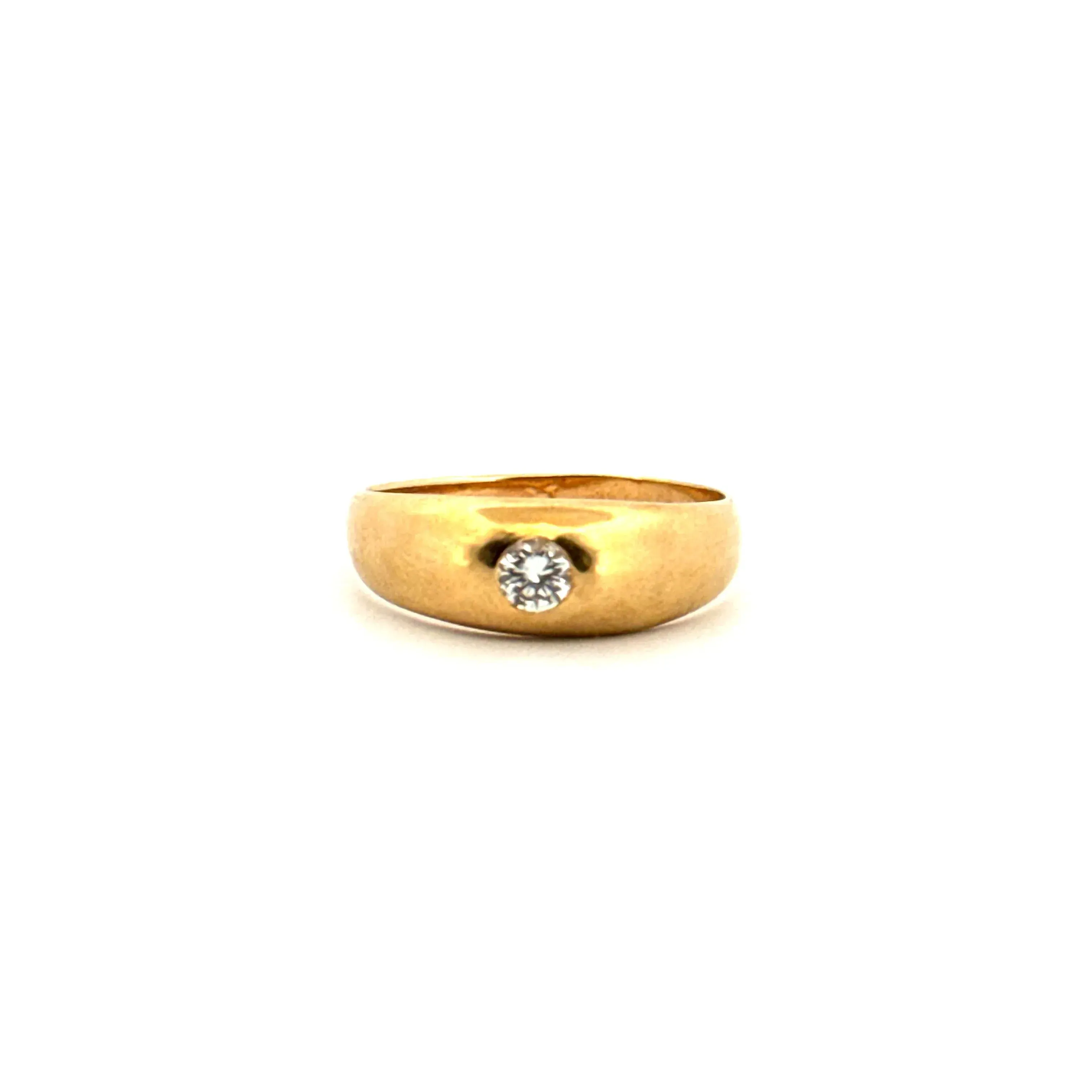 Solitaire Jonc or jaune et diamant sold by 58 Facettes