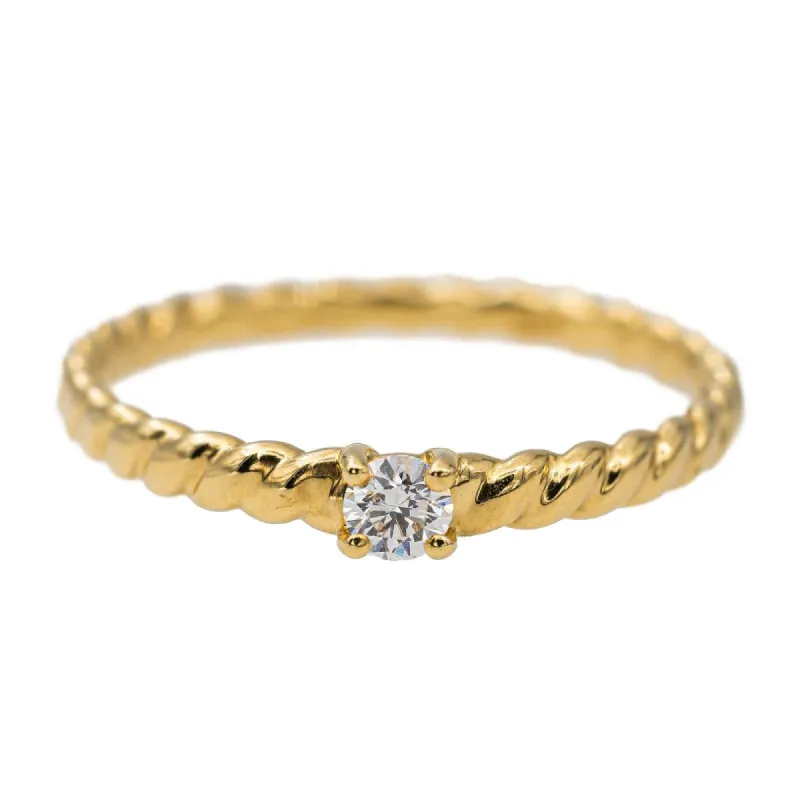 Bague Solitaire Or jaune Diamant sold by 58 Facettes