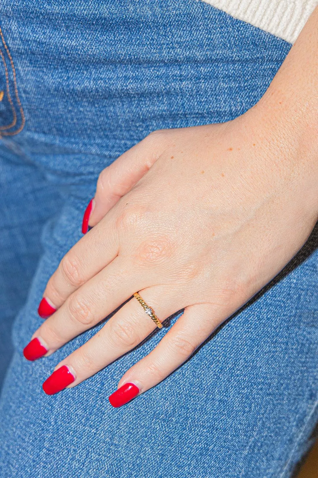 Bague Solitaire Or jaune Diamant sold by 58 Facettes product image thumbnail 2