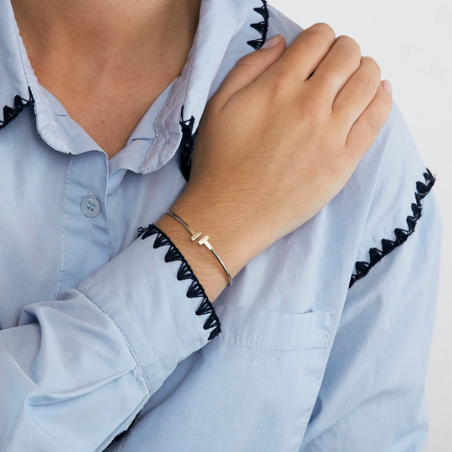 TIFFANY & CO - Bracelet Wire en or gris sold by 58 Facettes product image thumbnail 2