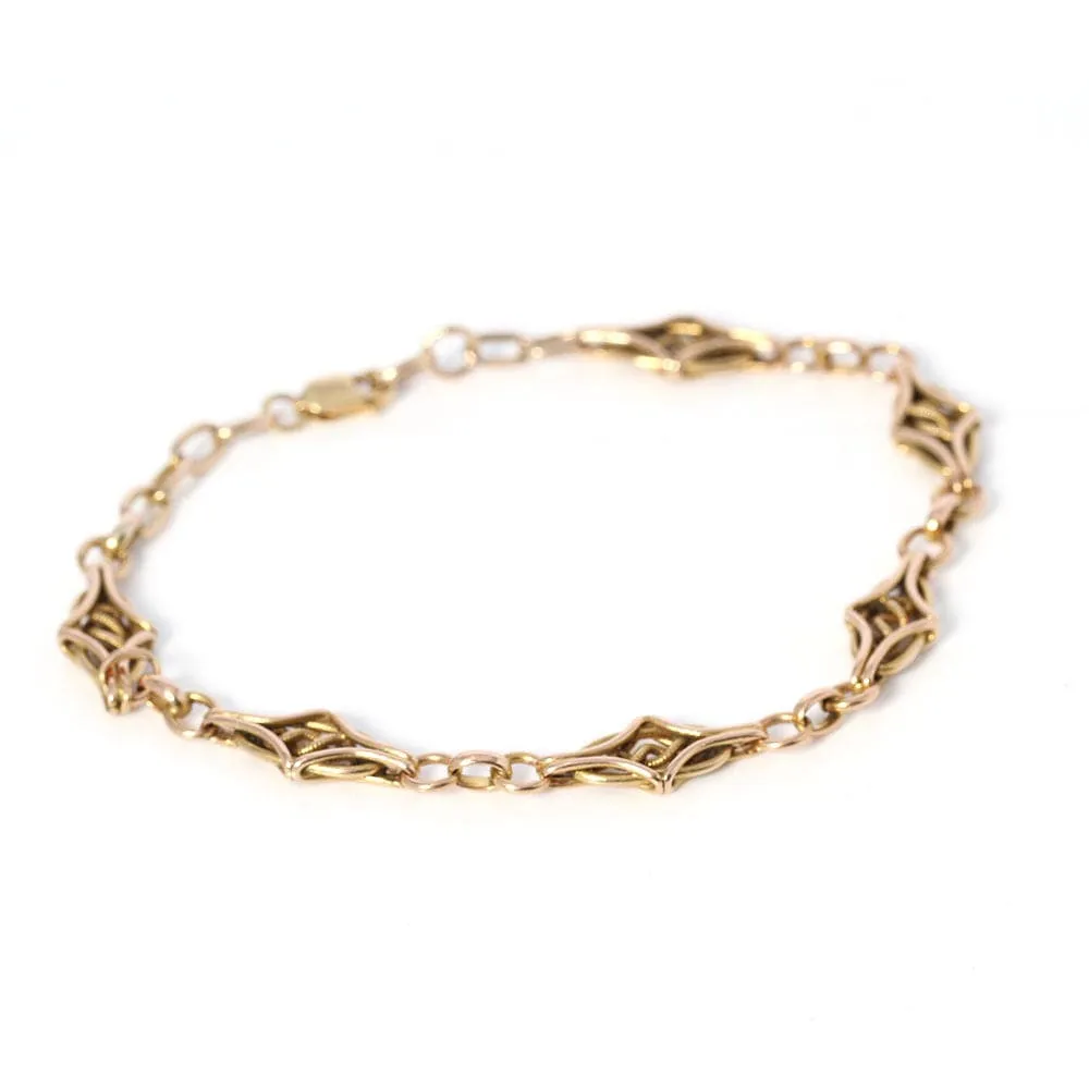 bracelet de style vintage en or sold by 58 Facettes