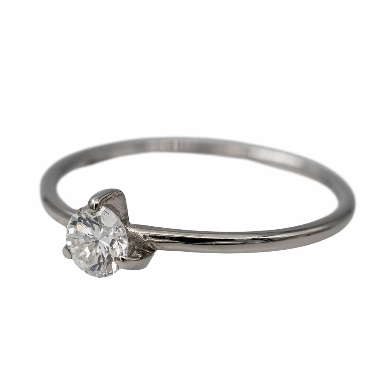 Bague Solitaire Or blanc Diamant sold by 58 Facettes product image thumbnail 3