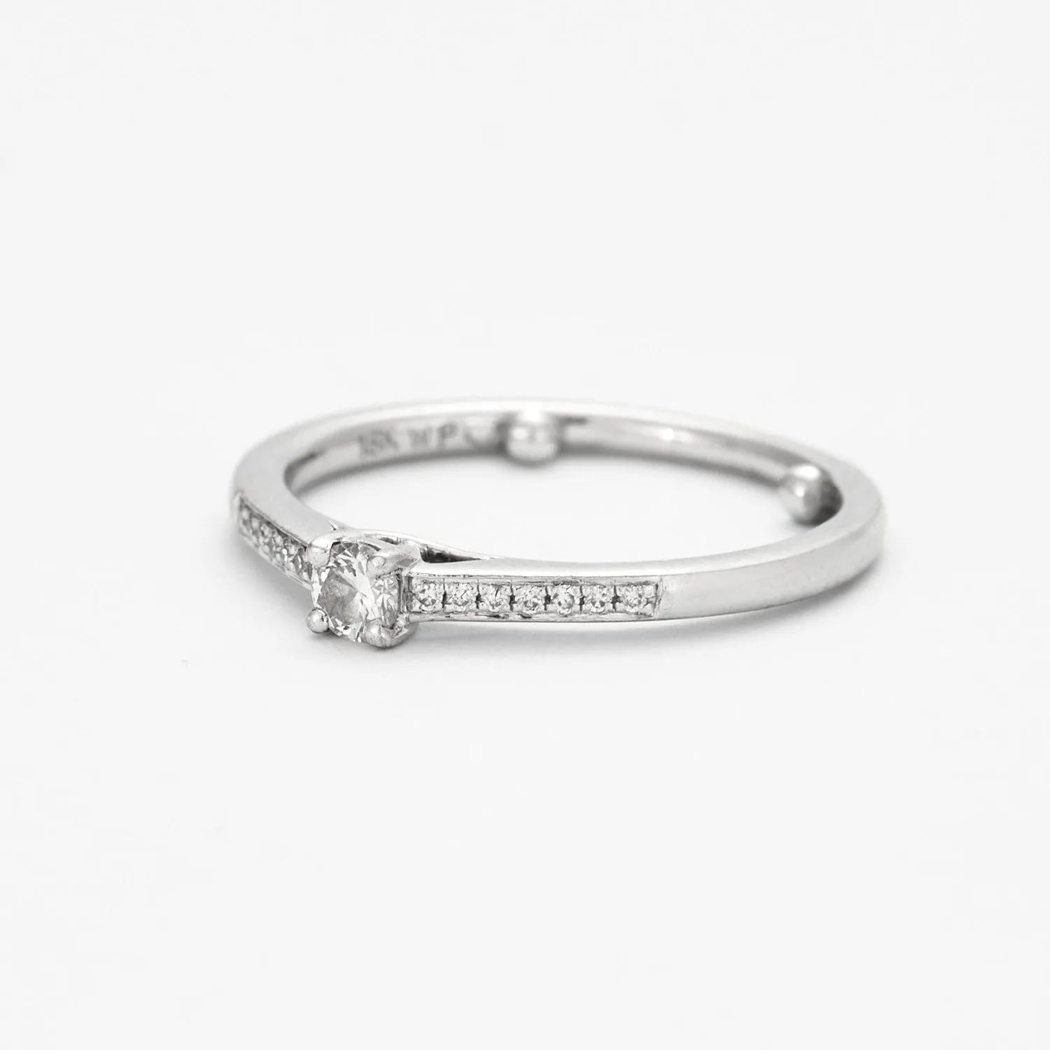 Bague en or gris avec diamants sold by 58 Facettes product image thumbnail 3