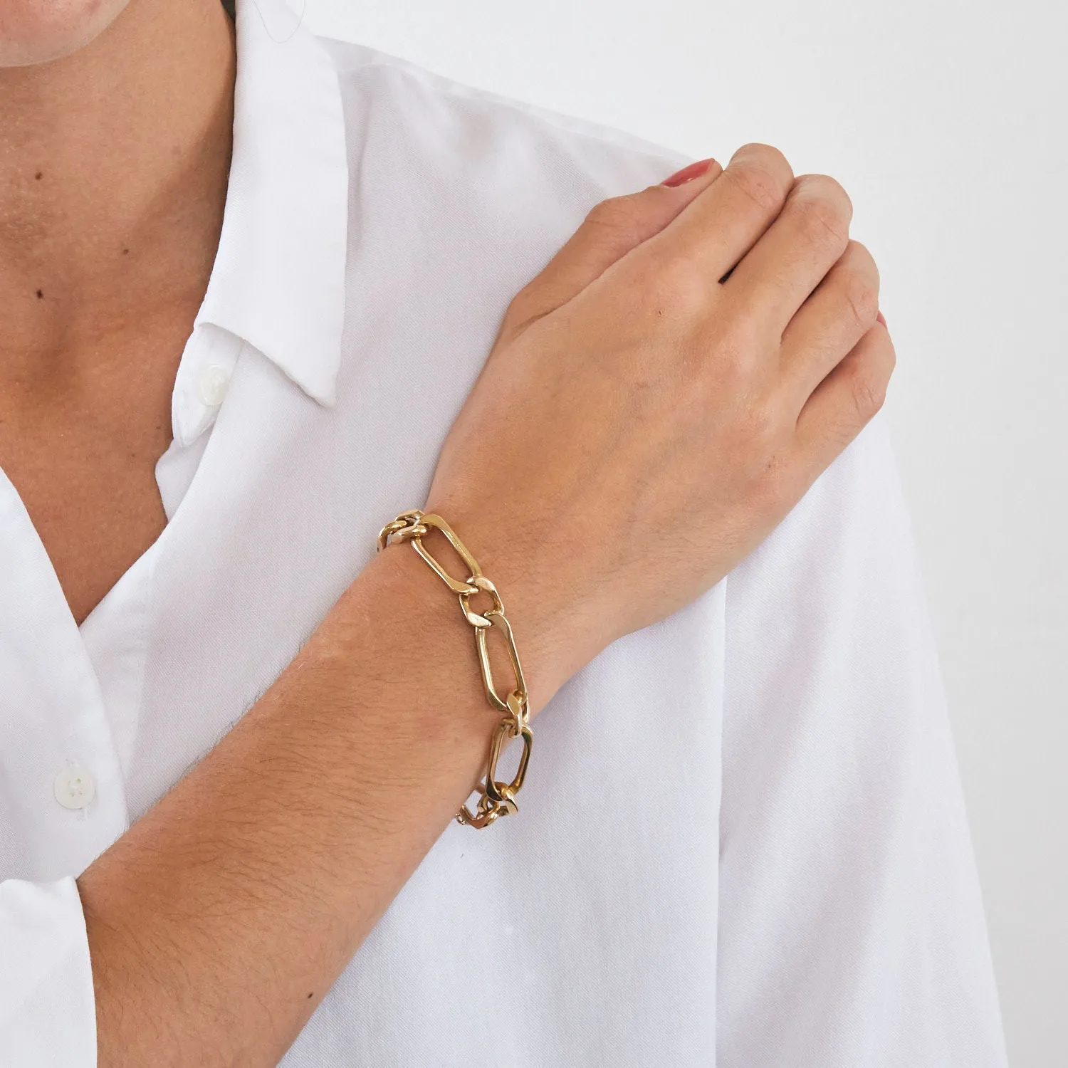 Bracelet gourmette en or jaune sold by 58 Facettes product image thumbnail 2