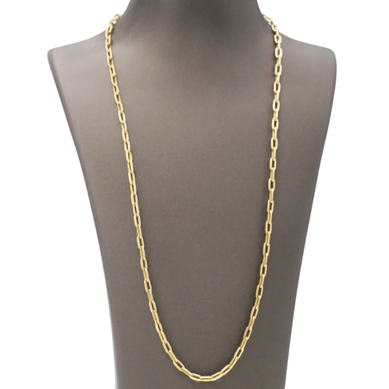 Chaîne jaseron massive en or 18 carats sold by 58 Facettes