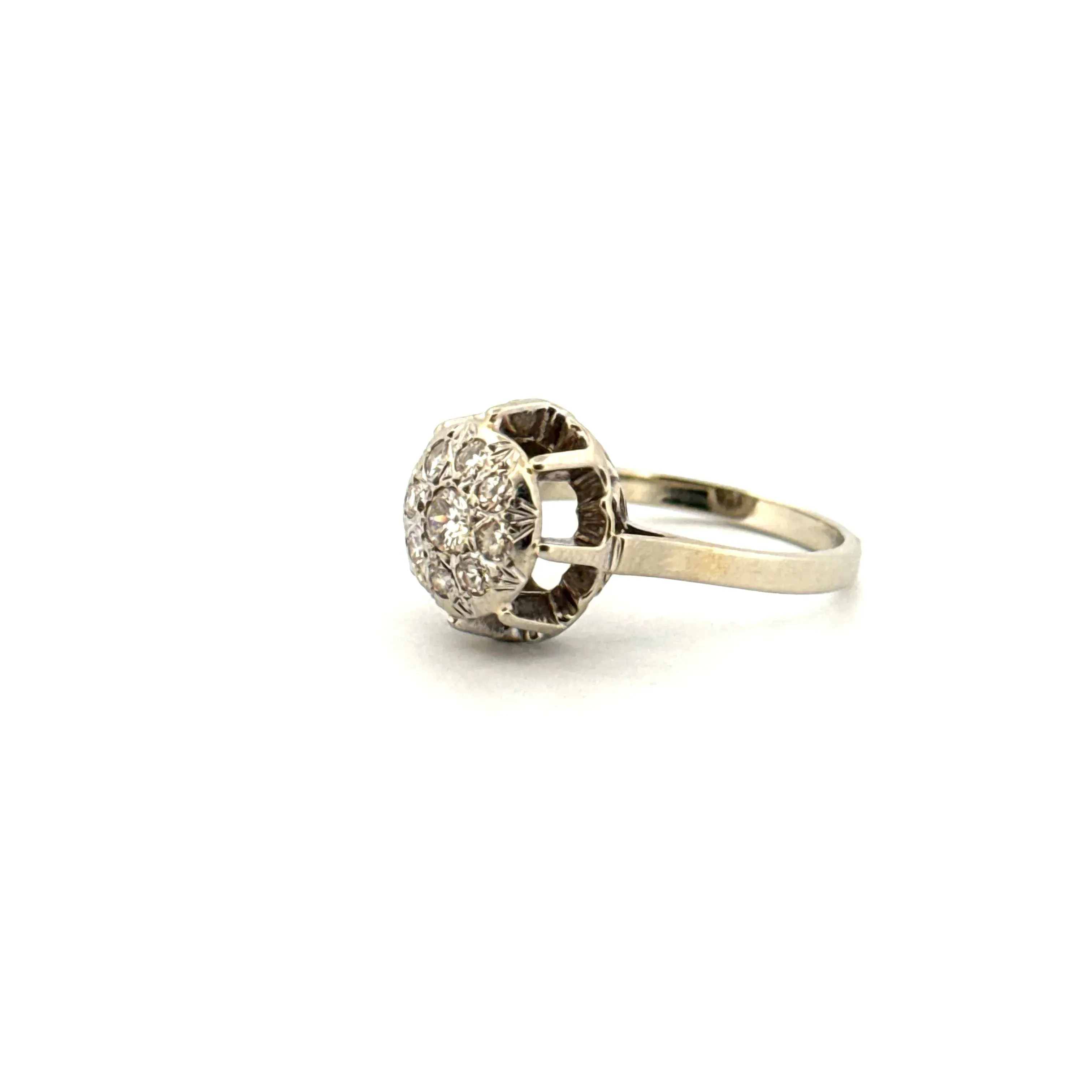 Bague Pavée or blanc et diamants sold by 58 Facettes product image thumbnail 3