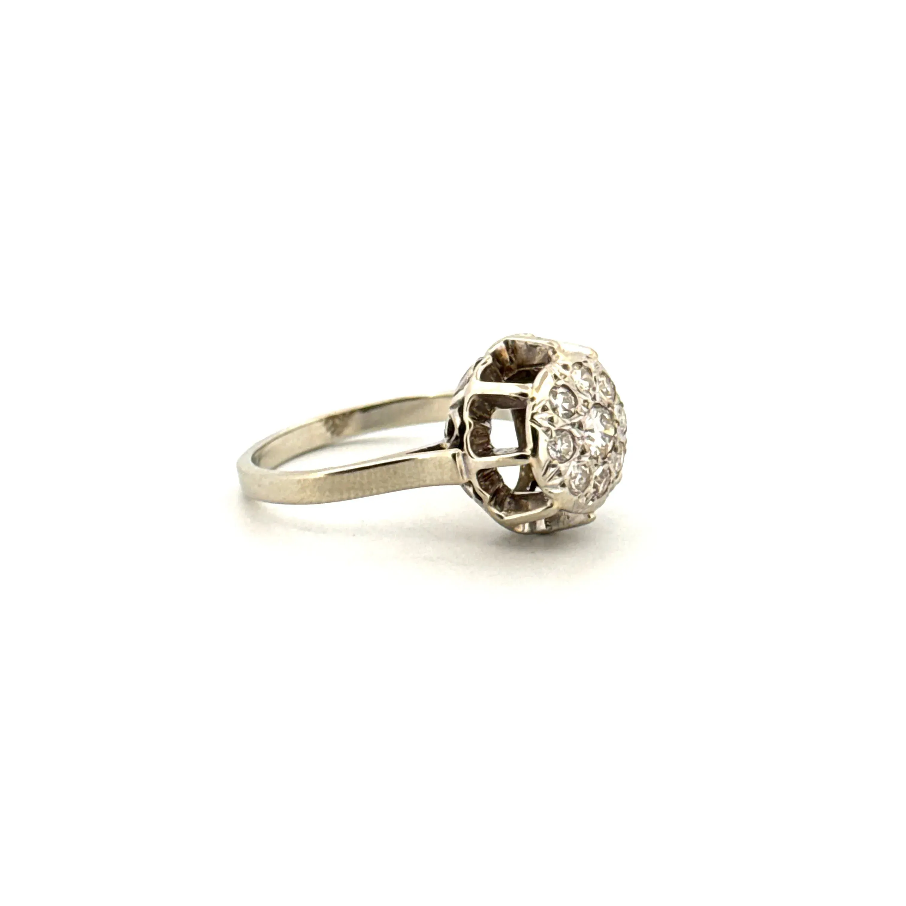 Bague Pavée or blanc et diamants sold by 58 Facettes product image thumbnail 4