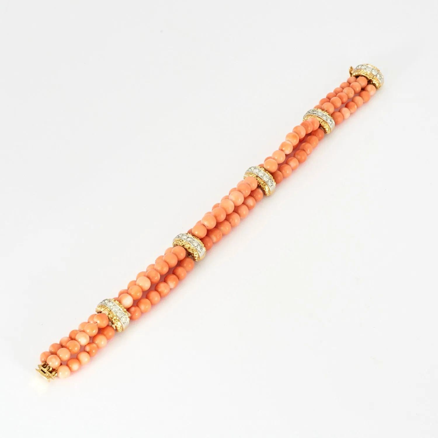 VAN CLEEF & ARPELS – Bracelet or jaune corail et diamants sold by 58 Facettes product image thumbnail 4