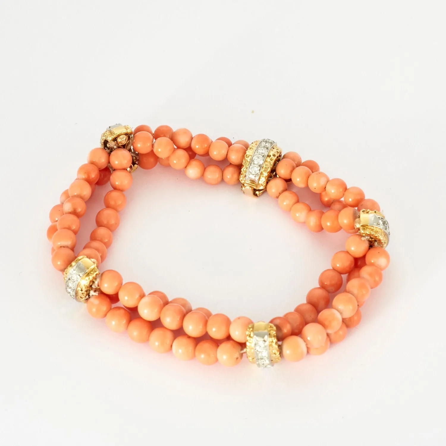 VAN CLEEF & ARPELS – Bracelet or jaune corail et diamants sold by 58 Facettes product image thumbnail 3