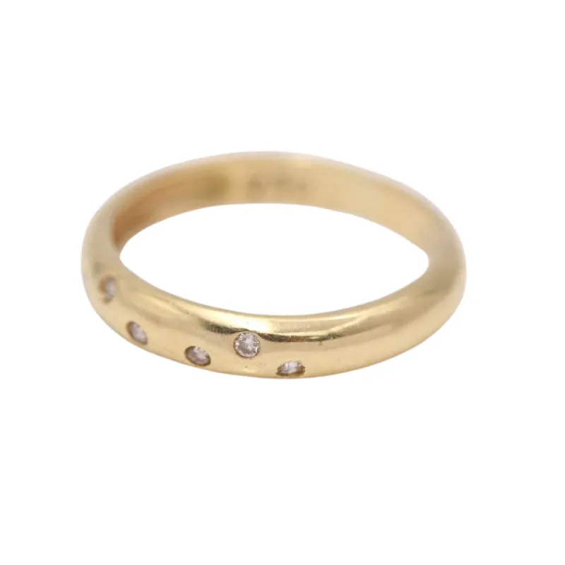 alliance en or avec diamants sold by 58 Facettes