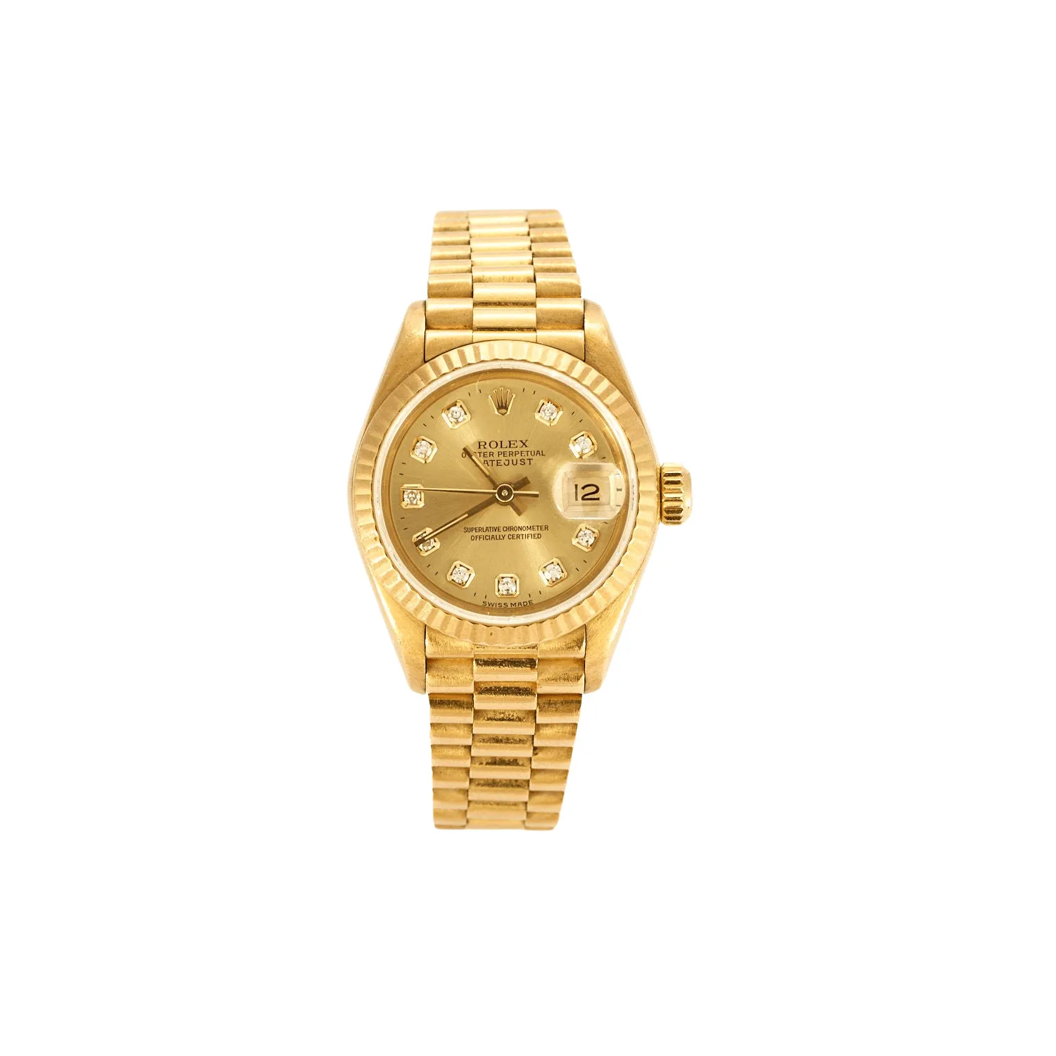 Rolex Lady Datejust - Réf 69178 - Or Jaune - Index diamants sold by 58 Facettes