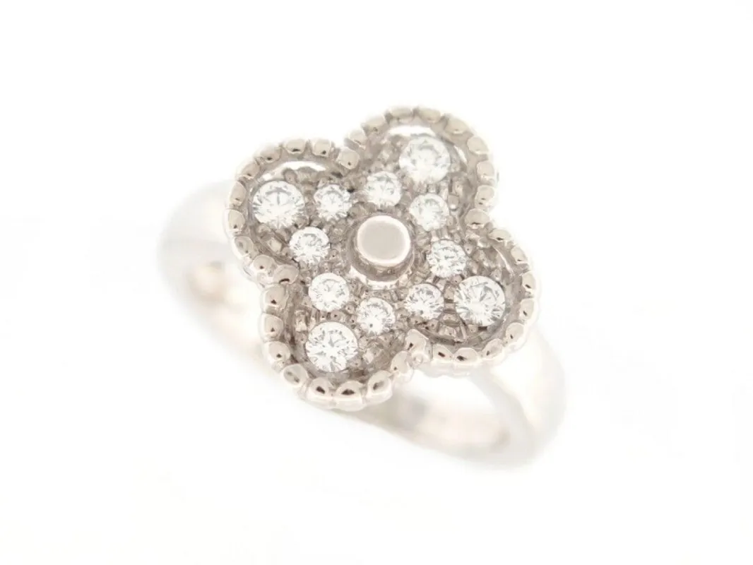 vintage bague VAN CLEEF & ARPELS alhambra or diamants sold by 58 Facettes
