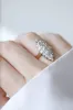 Bague Marquise diamants sur or et argent sold by 58 Facettes