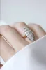 Bague Marquise diamants sur or et argent sold by 58 Facettes