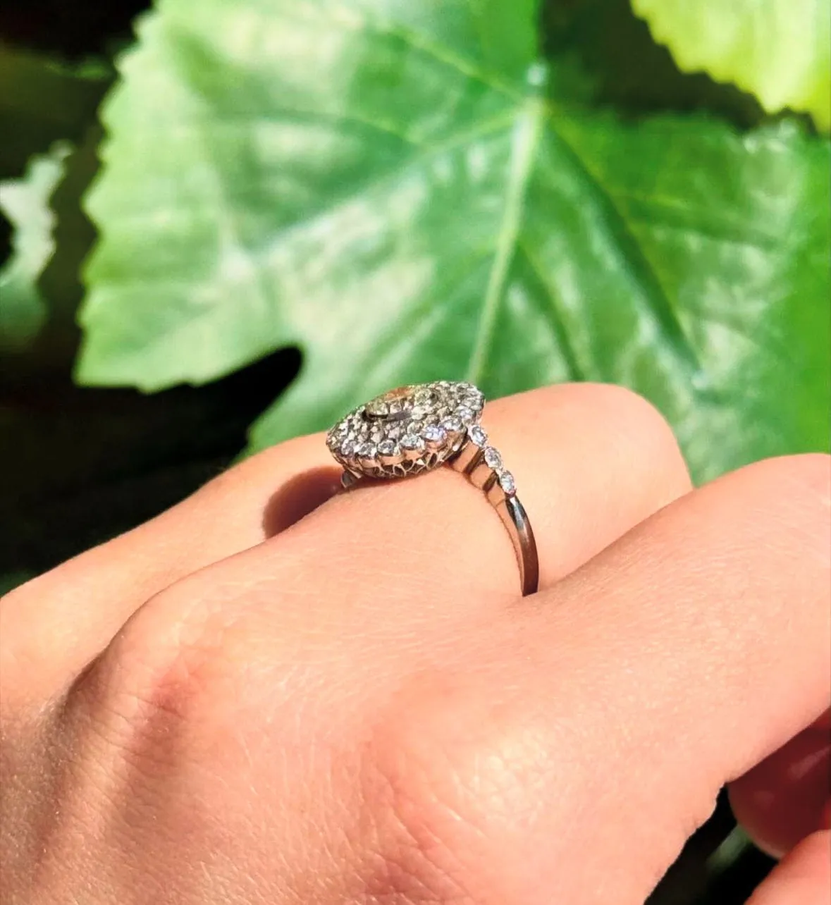 Bague en platine avec diamants. sold by 58 Facettes product image thumbnail 4