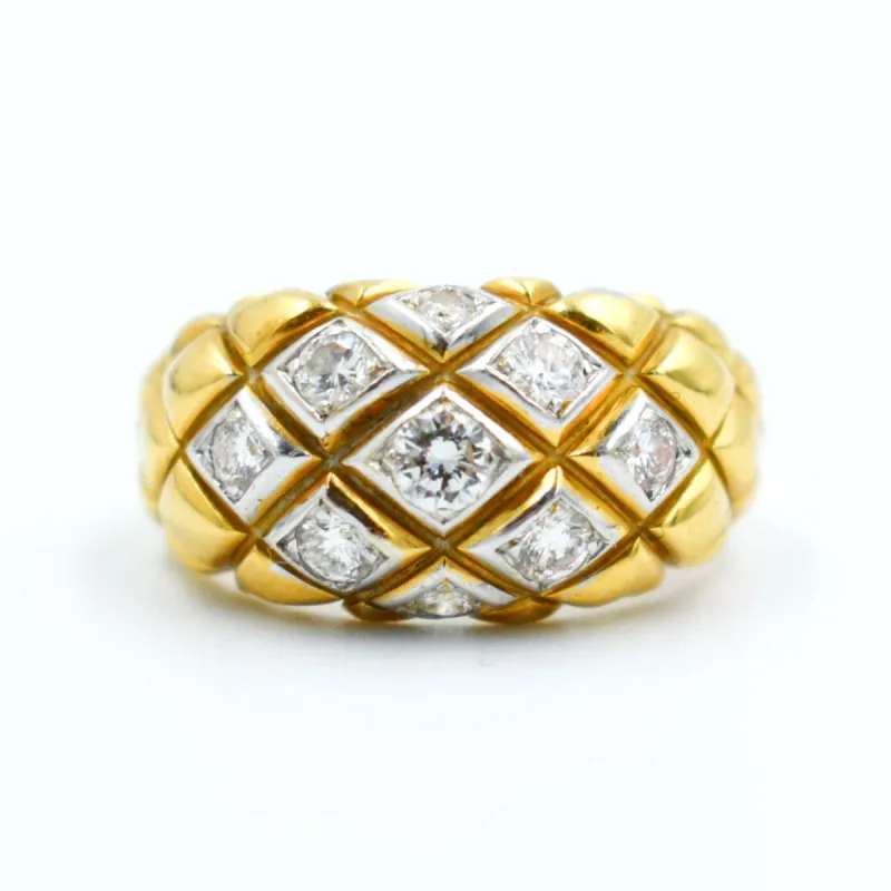 Bague Jonc Or et Diamants sold by 58 Facettes