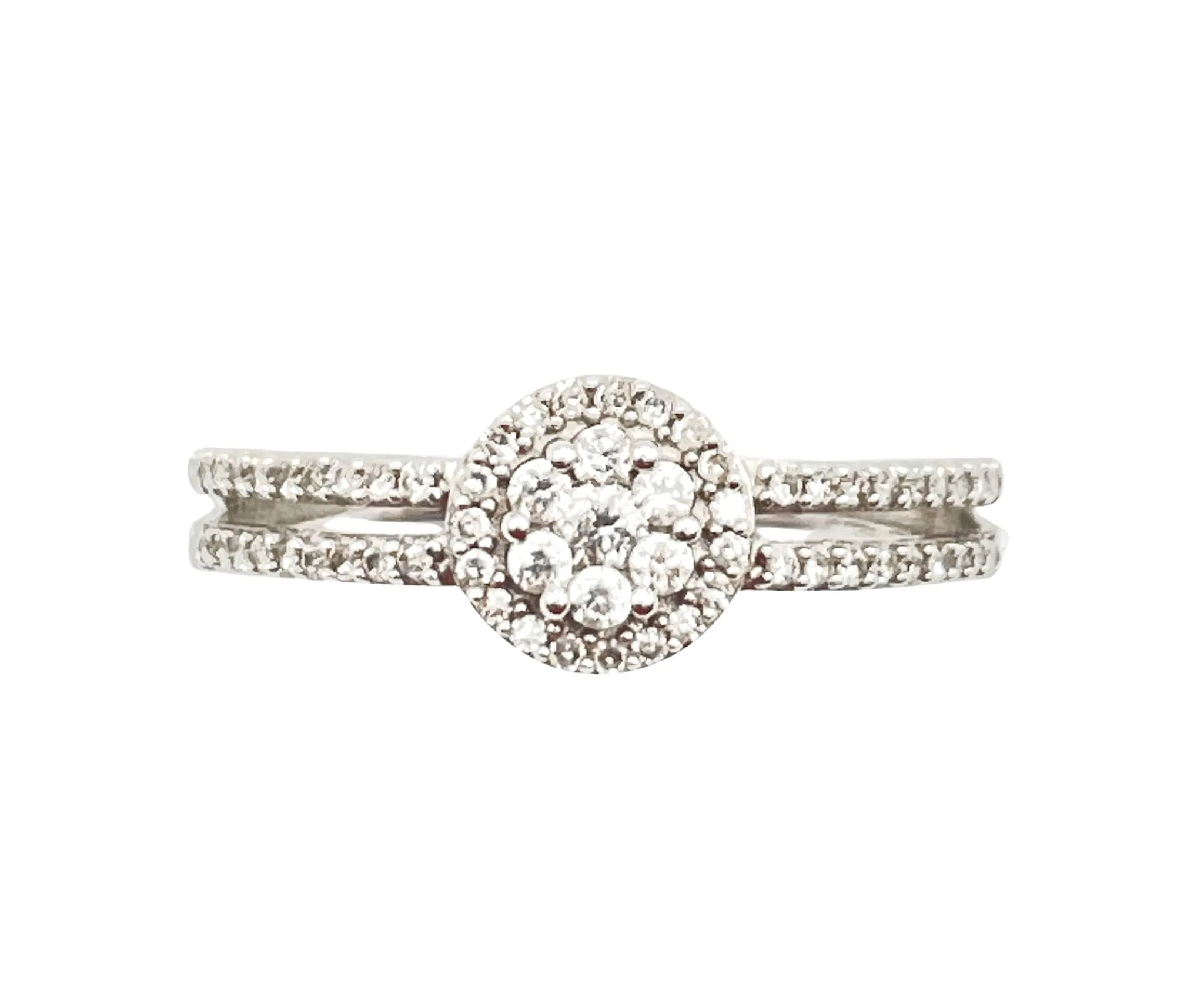 Bague Diamants Chaton Rond sold by 58 Facettes