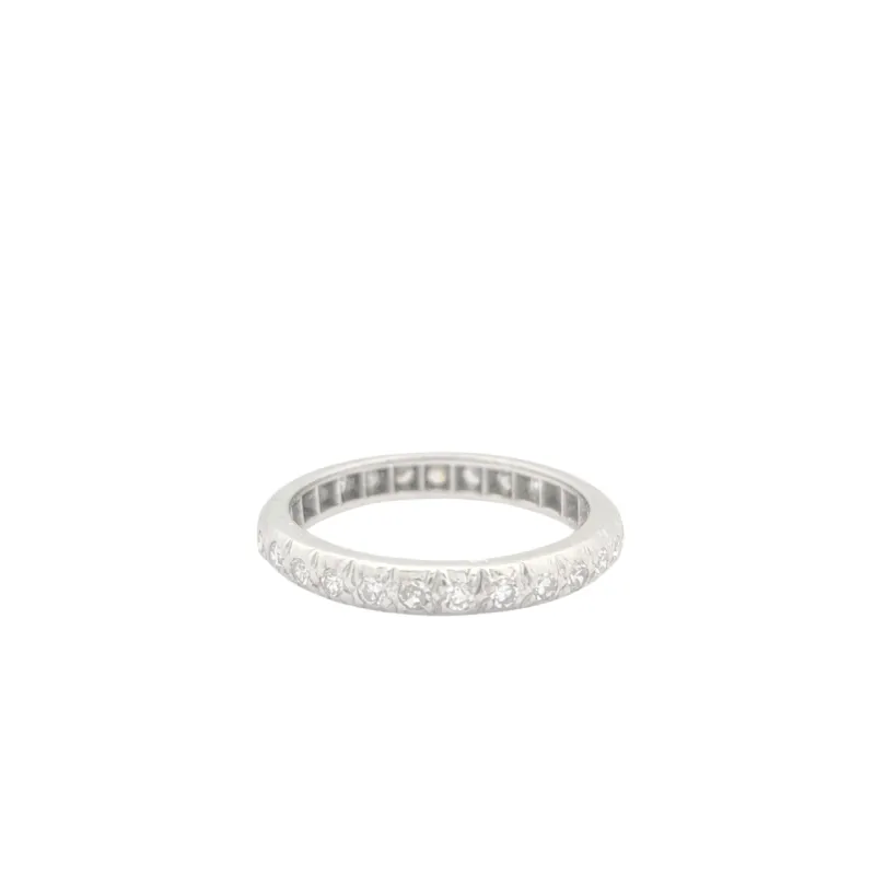 Alliance en or blanc et diamants sold by 58 Facettes