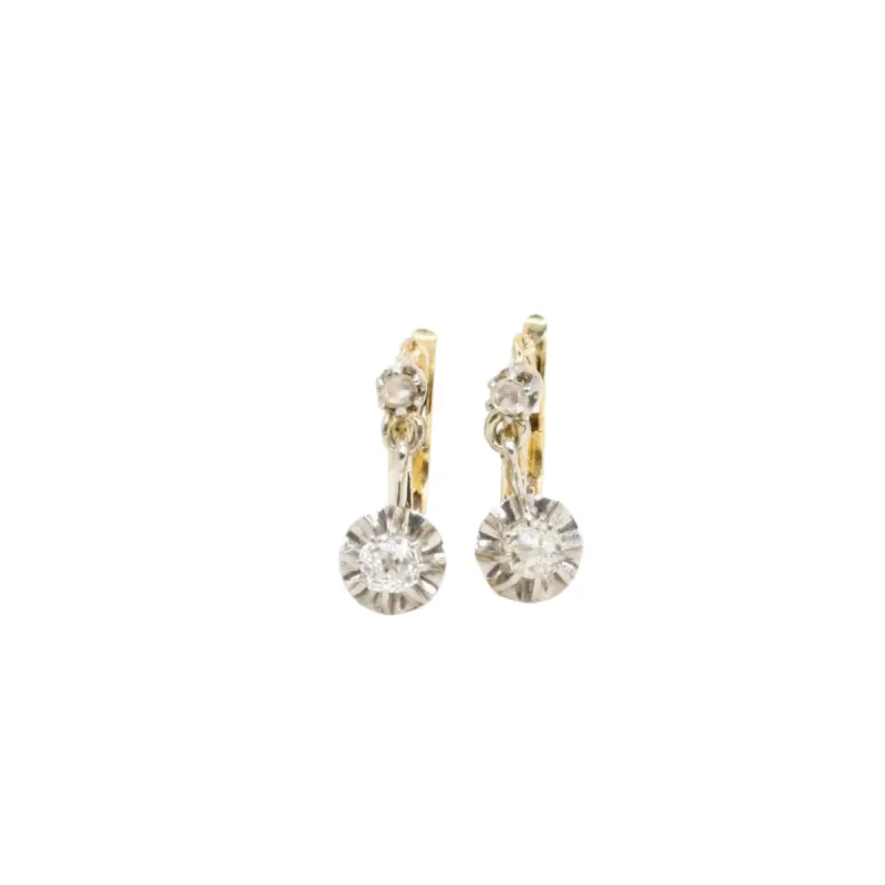 Dormeuses anciennes diamants 0,40 ct sold by 58 Facettes