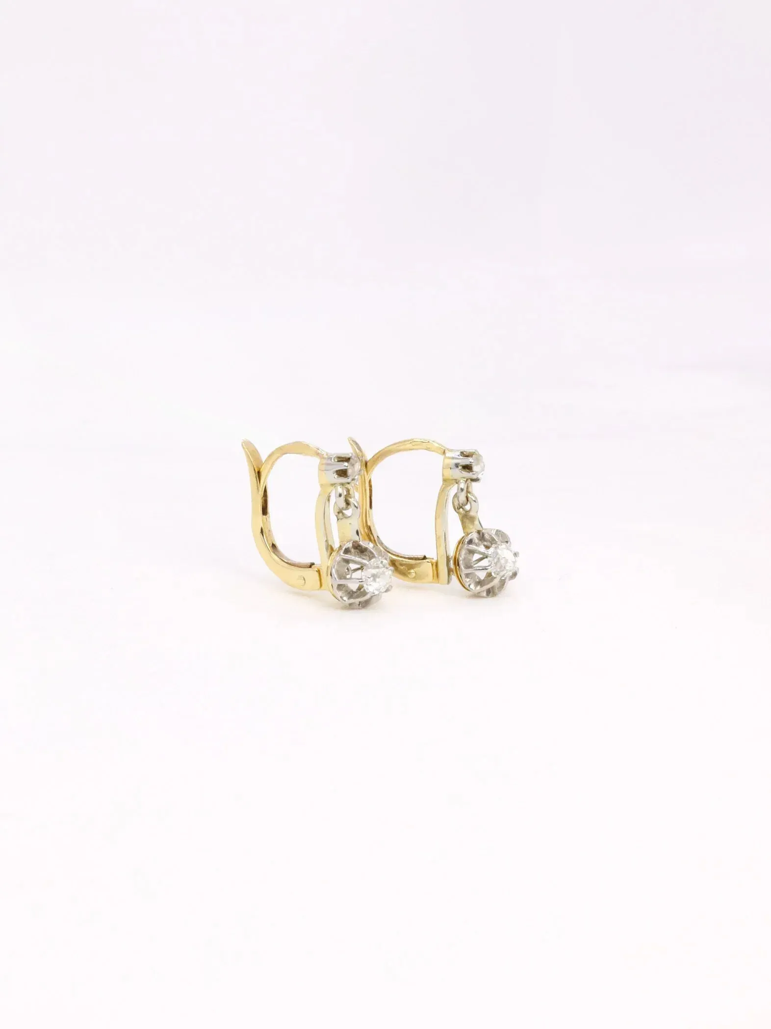 Dormeuses anciennes diamants 0,40 ct sold by 58 Facettes product image thumbnail 4