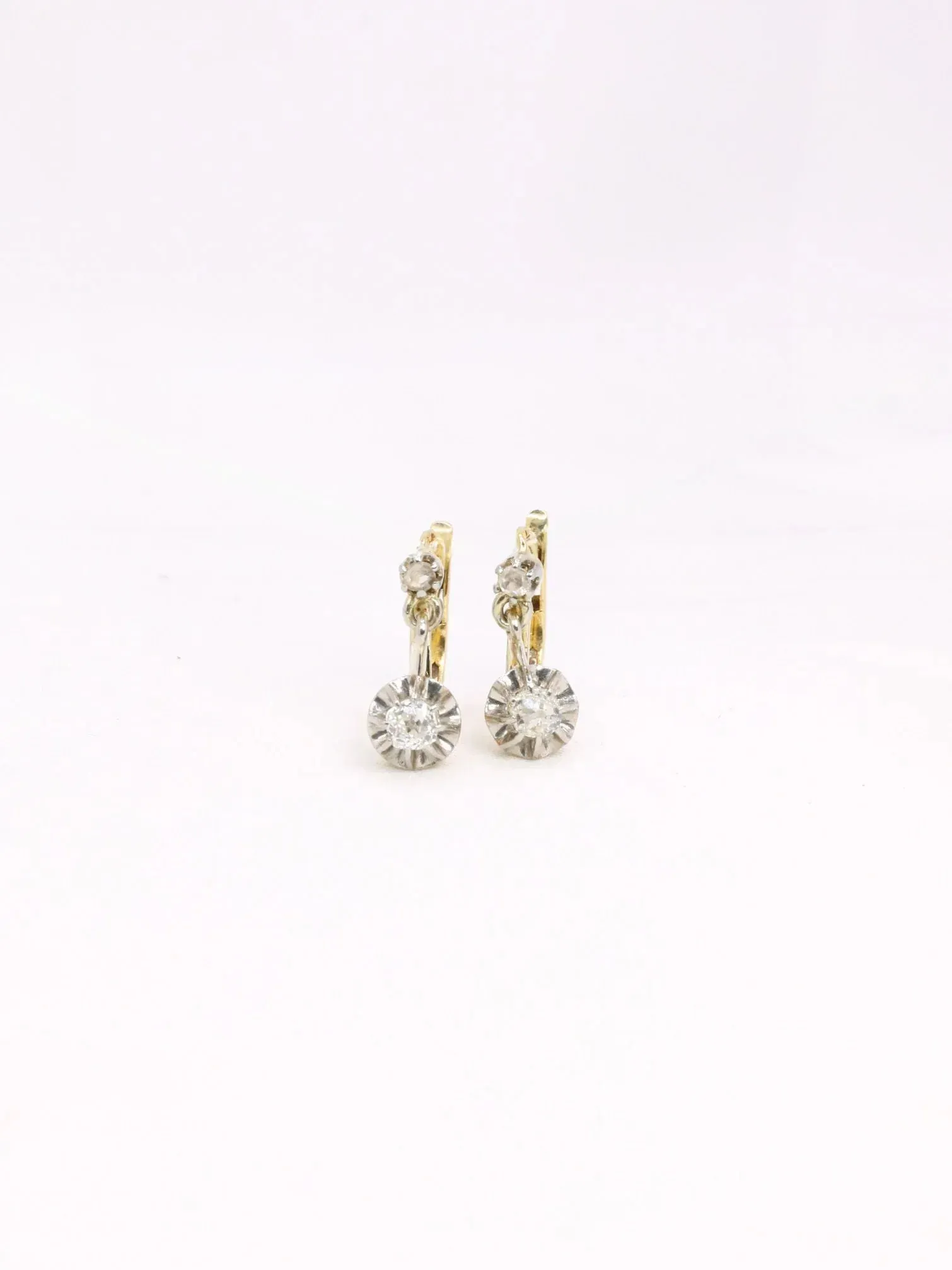 Dormeuses anciennes diamants 0,40 ct sold by 58 Facettes product image thumbnail 5
