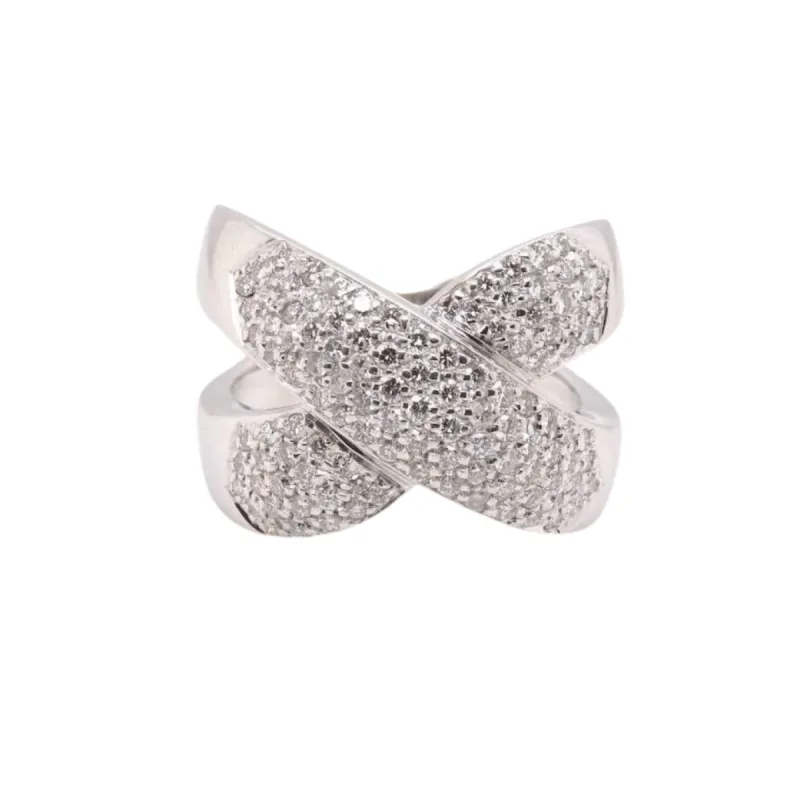 Bague croisée Or blanc Diamants sold by 58 Facettes