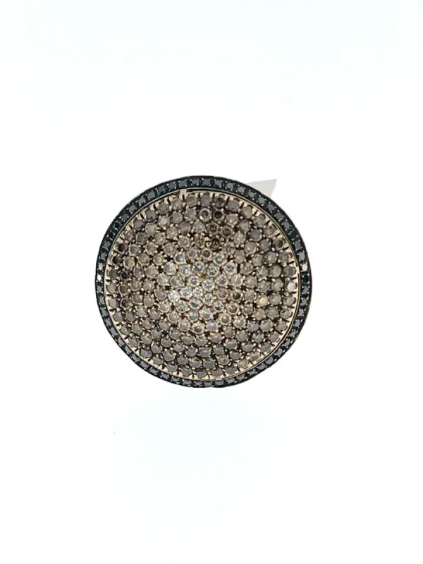 Bague Cocktail Piero Milano Or Rose 3,50 ct Diamants Certifiés IGI sold by 58 Facettes