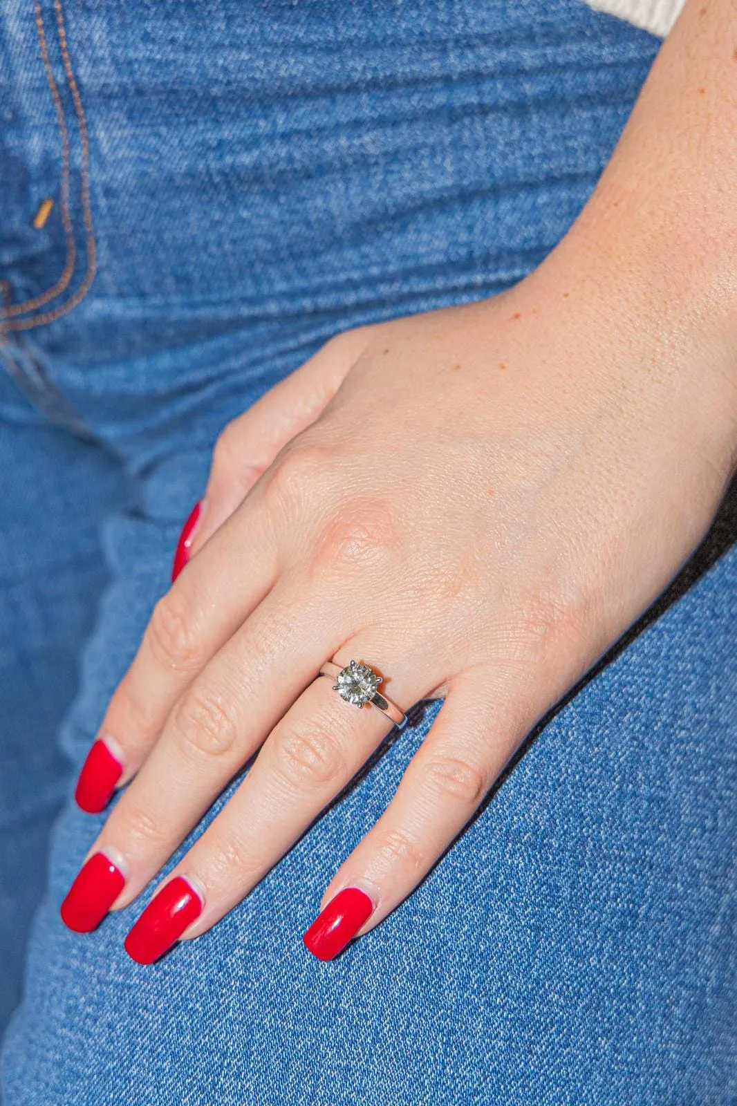 Bague Solitaire Or blanc Diamant sold by 58 Facettes product image thumbnail 2