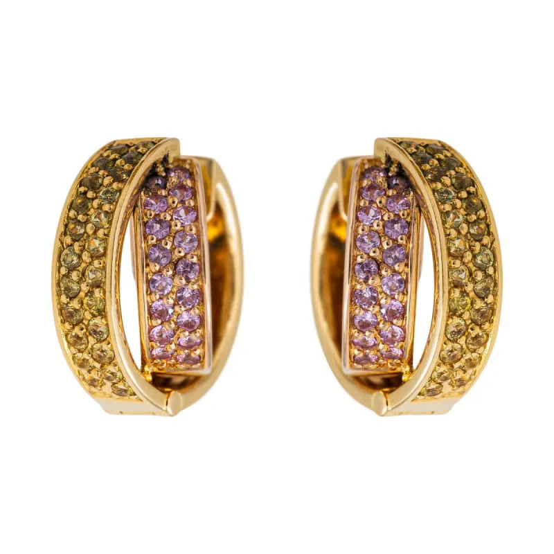 Boucles d'oreilles Créoles Or jaune Saphir sold by 58 Facettes