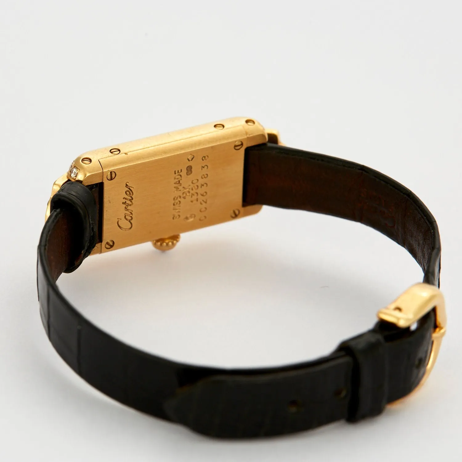 CARTIER - Montre Tank Art Déco or jaune et diamants sold by 58 Facettes product image thumbnail 5