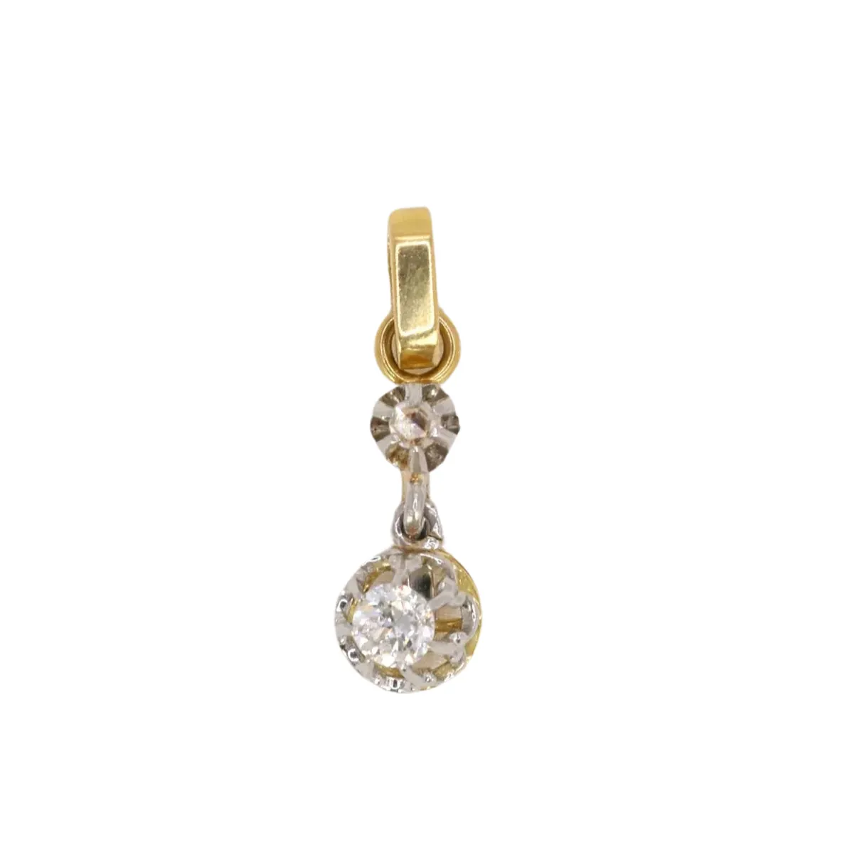 Pendentif ancien diamant 0,15 carat sold by 58 Facettes