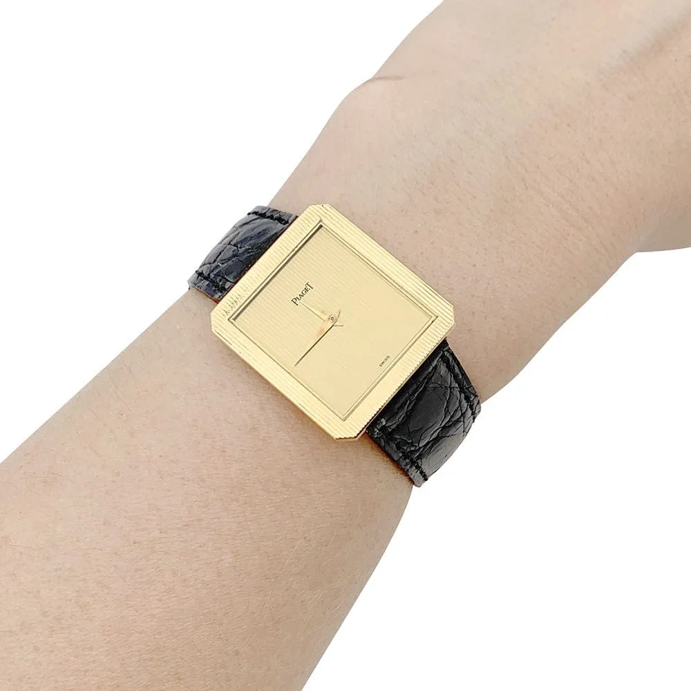 Montre Piaget, "Protocole", or jaune, cuir. sold by 58 Facettes product image thumbnail 4