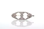Broche Art Déco diamants en or et platine sold by 58 Facettes
