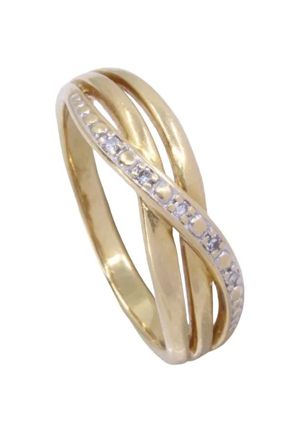 Bague moderne entrelacée diamants sold by 58 Facettes product image thumbnail 5