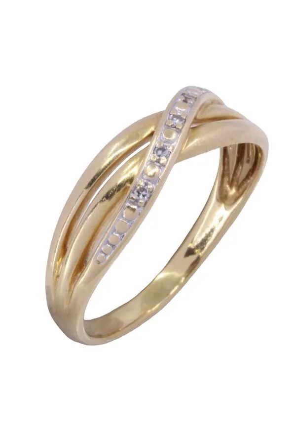 Bague moderne entrelacée diamants sold by 58 Facettes product image thumbnail 4