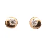 Boucles d’oreilles puces diamant en or jaune sold by 58 Facettes