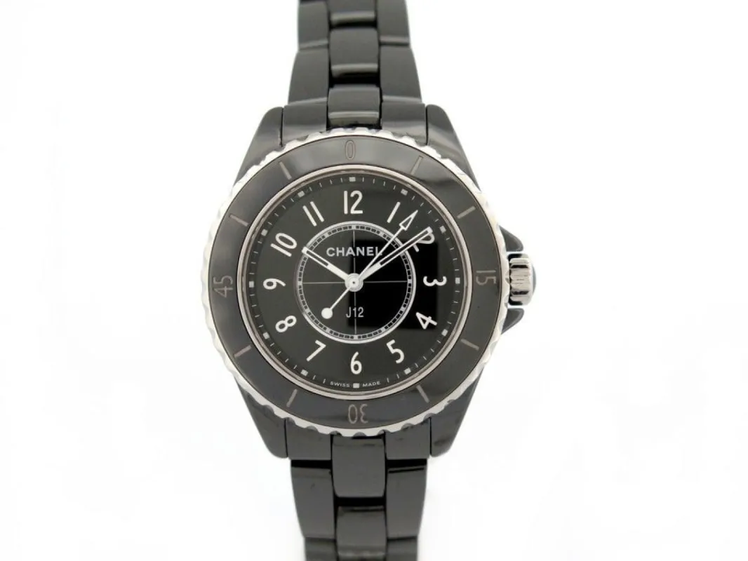 montre CHANEL j12 intense black ceramique noire made by 58 Facettes
