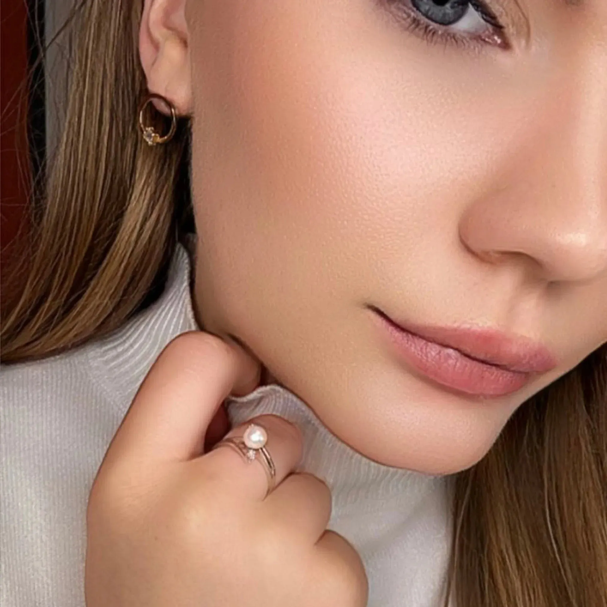 Bague Or Blanc 18 k Perle & Diamants sold by 58 Facettes product image thumbnail 3