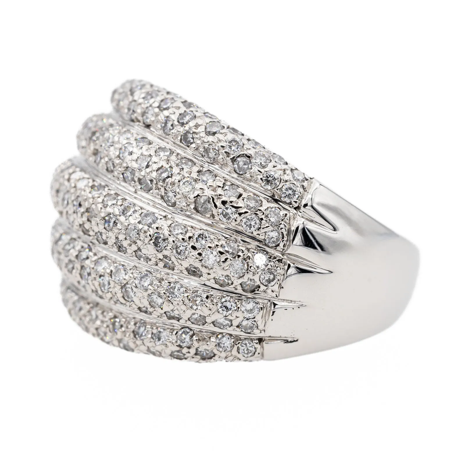 Bague Jonc Or blanc Diamant sold by 58 Facettes product image thumbnail 4