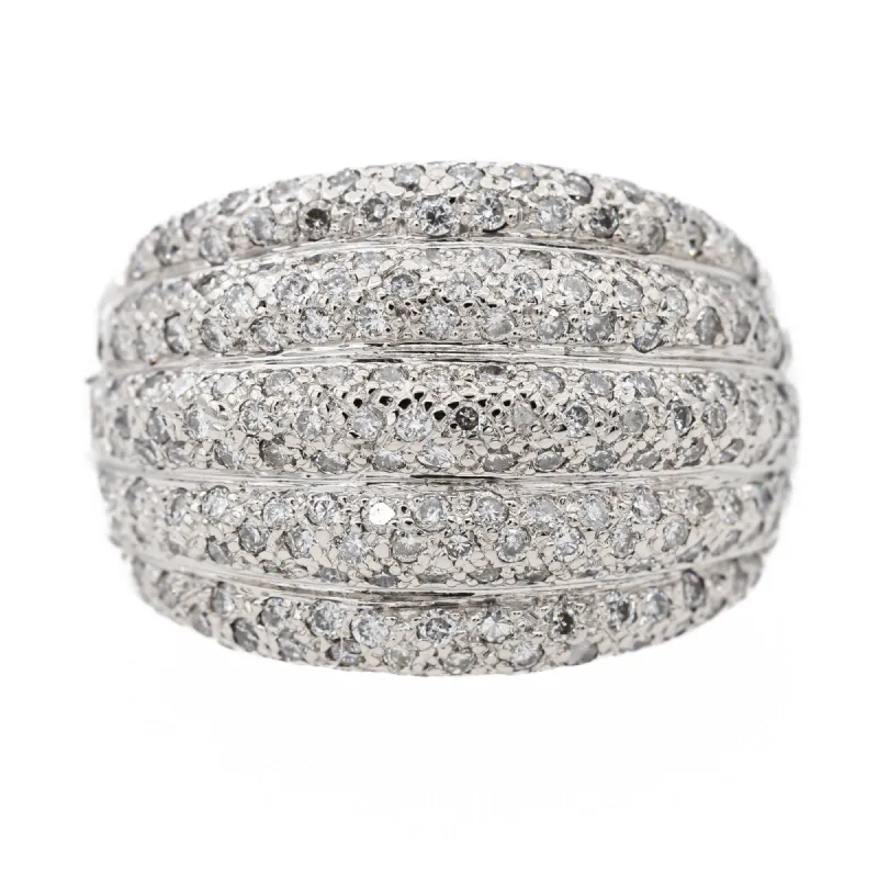 Bague Jonc Or blanc Diamant sold by 58 Facettes