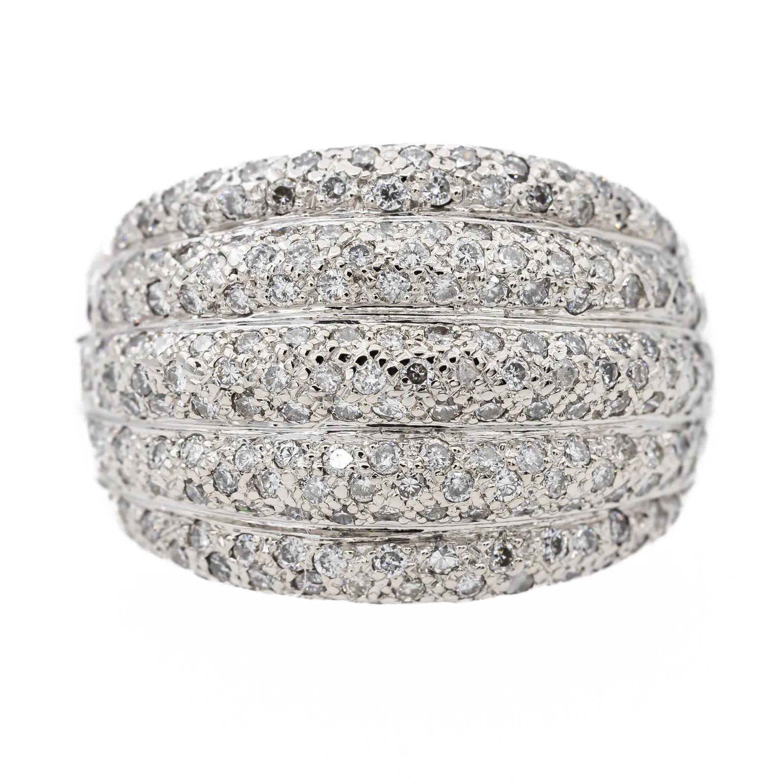 Bague Jonc Or blanc Diamant sold by 58 Facettes