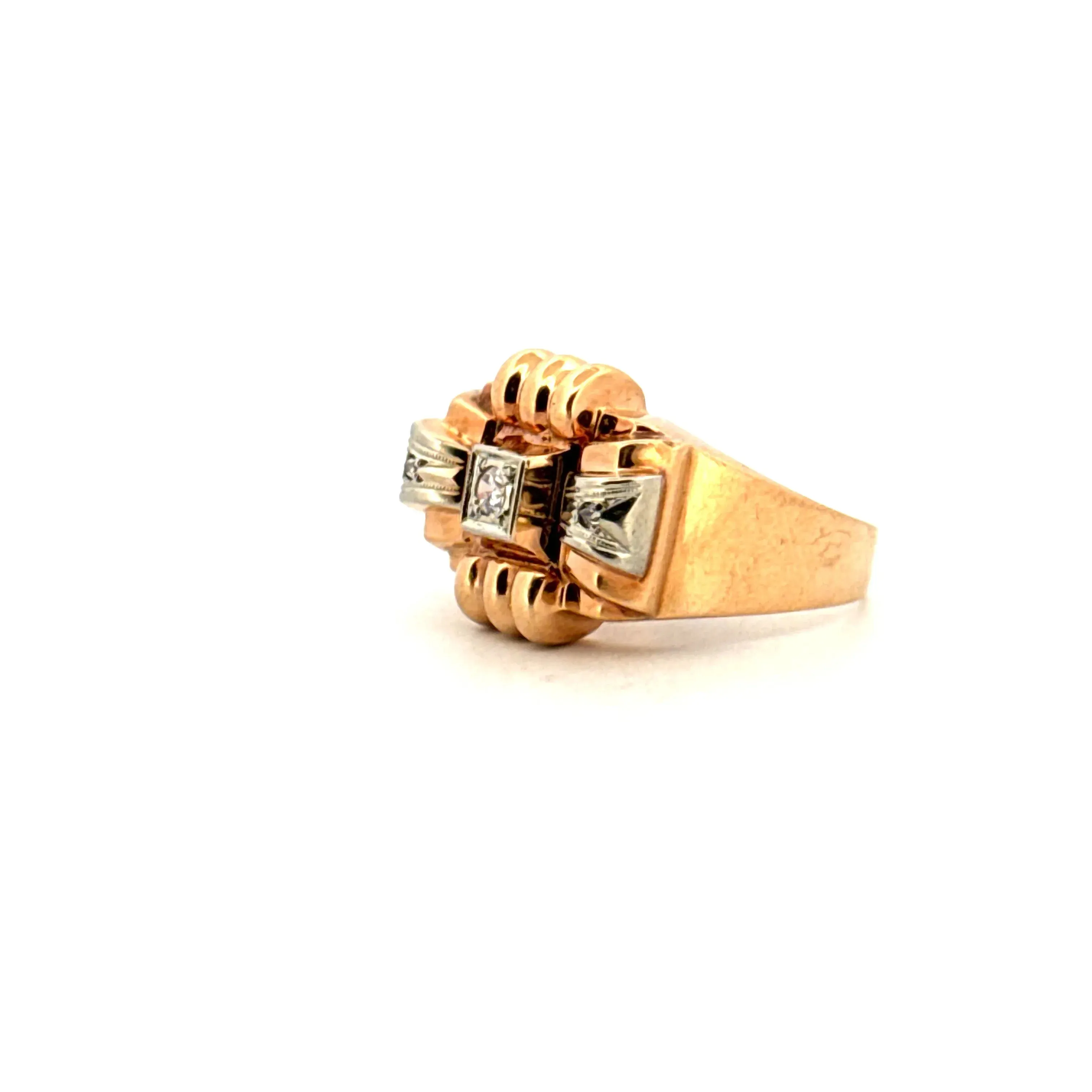 Bague Tank Or Jaune Diamants sold by 58 Facettes product image thumbnail 3
