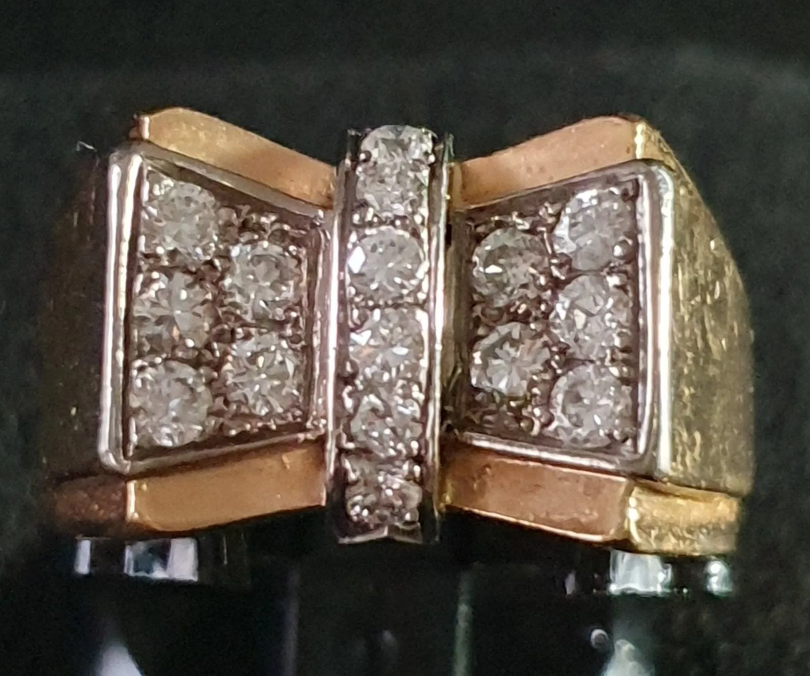 BAGUE PAPILLON OR JAUNE et DIAMANTS - EPOQUE 1945/1947 sold by 58 Facettes product image thumbnail 4