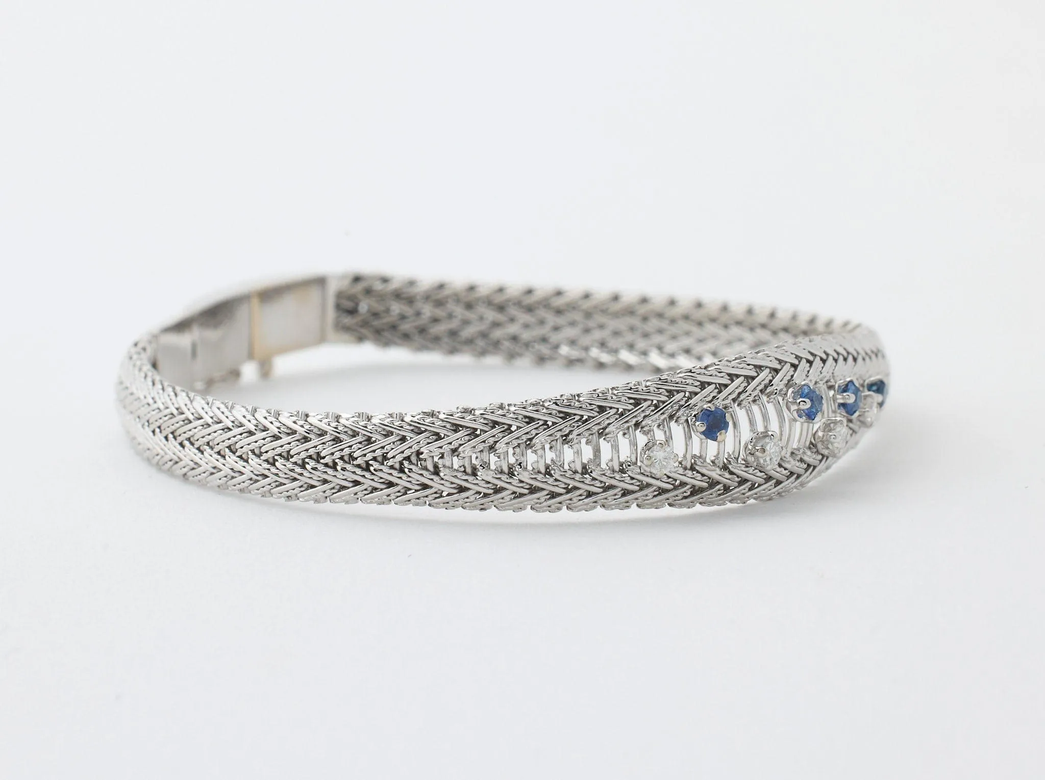 Bracelet saphirs diamants sold by 58 Facettes product image thumbnail 4