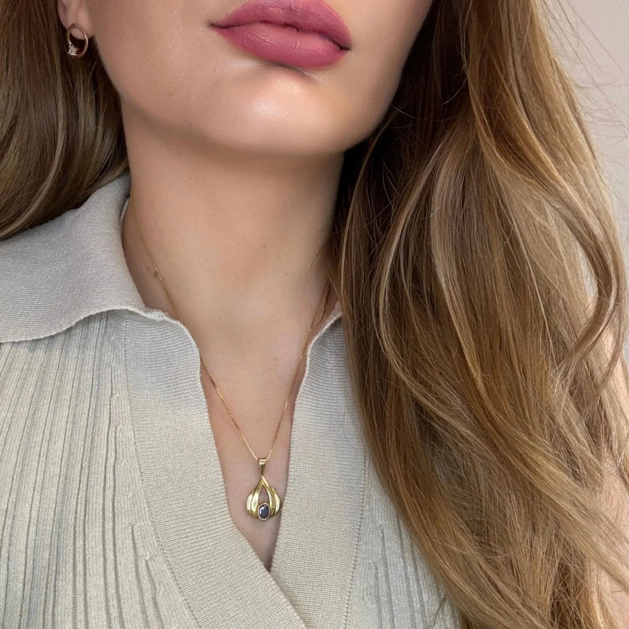 Pendentif or jaune et topaze sold by 58 Facettes product image thumbnail 2