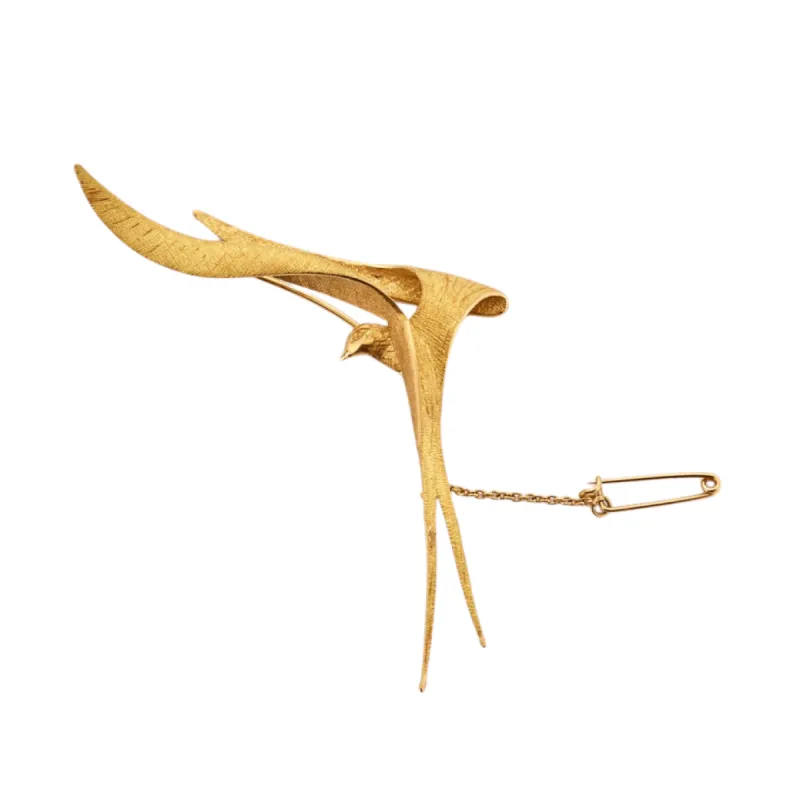 Broche oiseau Or jaune sold by 58 Facettes