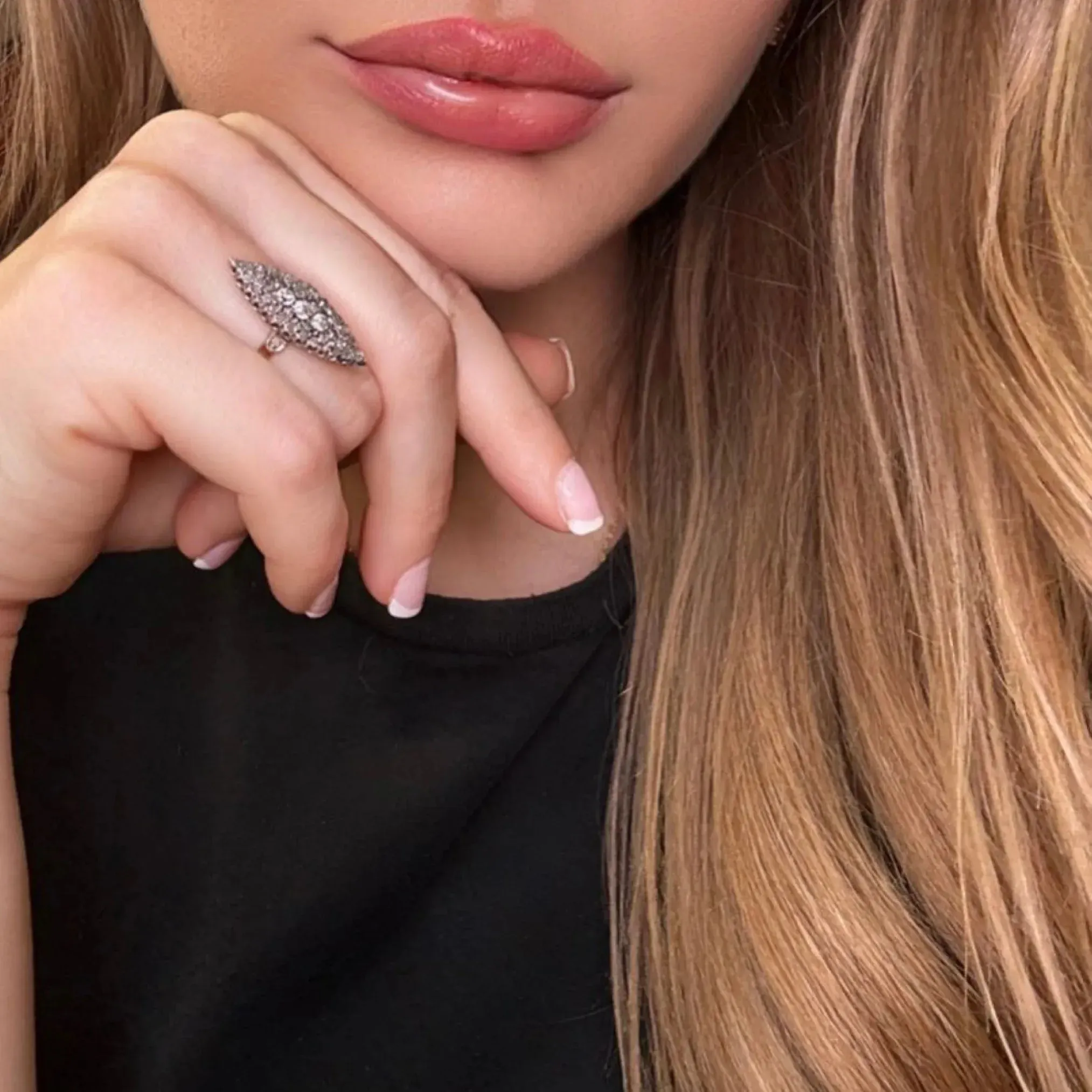 Bague Marquise or jaune diamants sold by 58 Facettes product image thumbnail 2