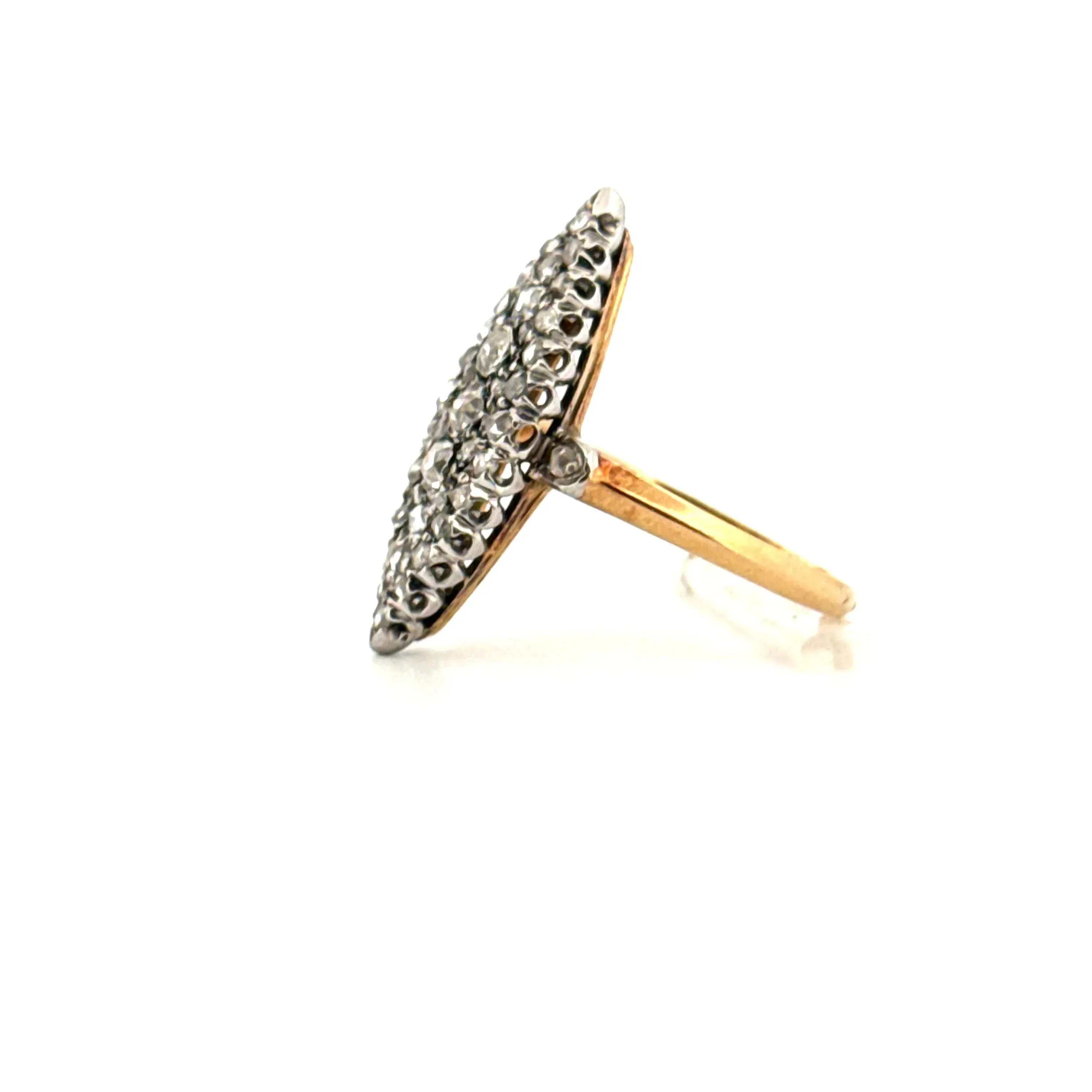 Bague Marquise or jaune diamants sold by 58 Facettes product image thumbnail 4